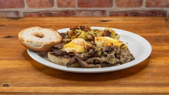 Flank Steak Benedict