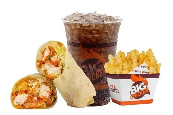 BBQ Chicken Wrap Combo