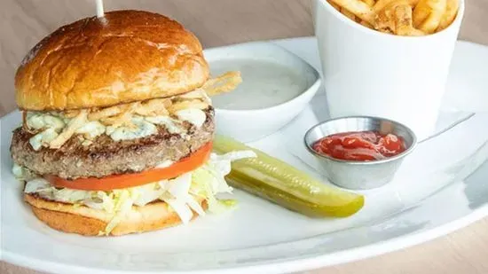 Bleu Cheese & Crispy Onion Burger*