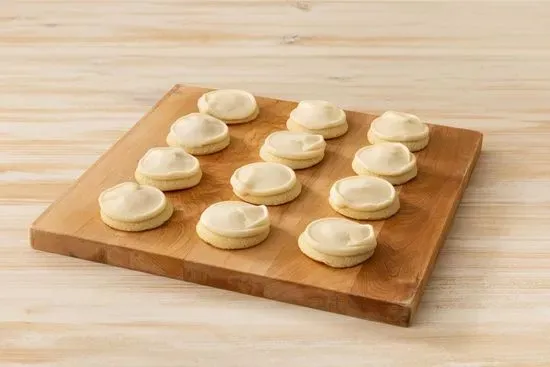 Mini Round Buttercream Frosted Cookie (Dozen)