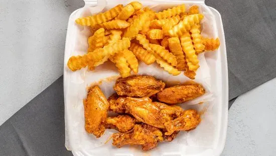 10 Pc Wings & Fries 