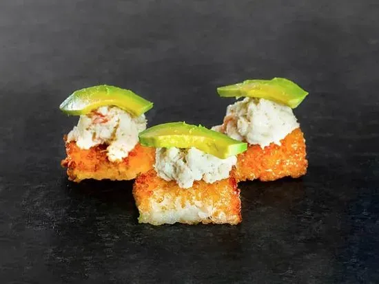 Crispy Rice with Snow Crab Mayo