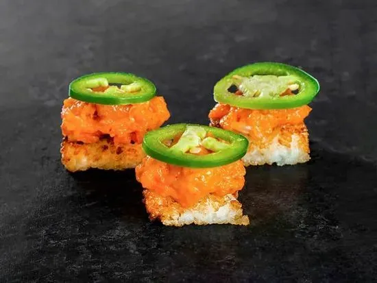 Crispy Rice with Spicy Salmon*