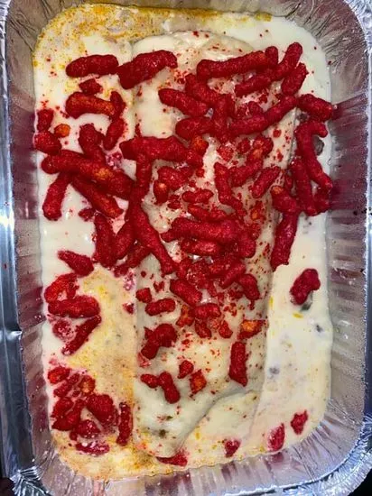 Hot Cheetos Cheese Dip Burrito