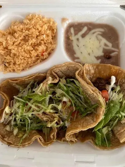 3 Tacos Dinner