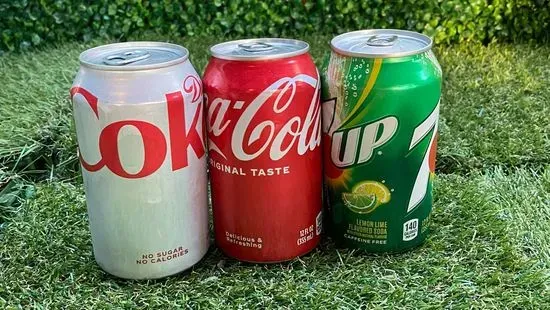 7-Up, Coca- Cola, Diet Coke