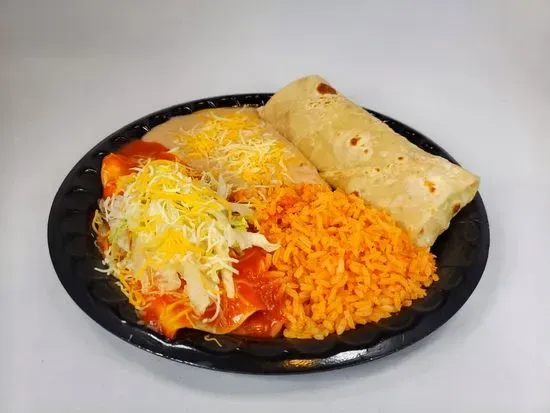 6. Burro & Enchilada Plate