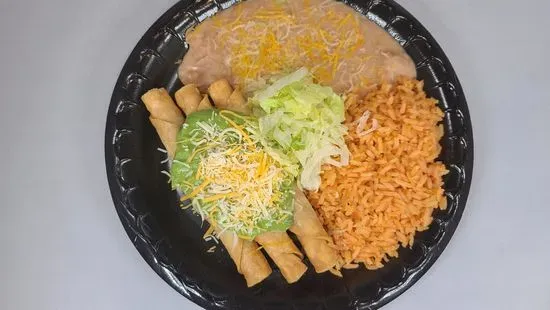 3 Rolled Tacos Combo