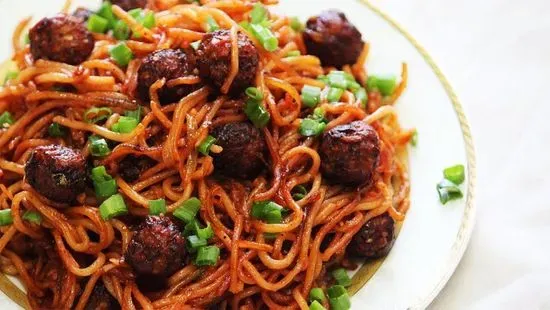 Veg Manchurian Noodles