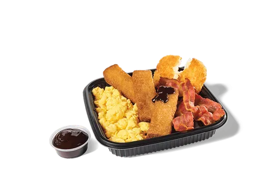 3PC Banana French Toast Sticks Platter w/ Bacon