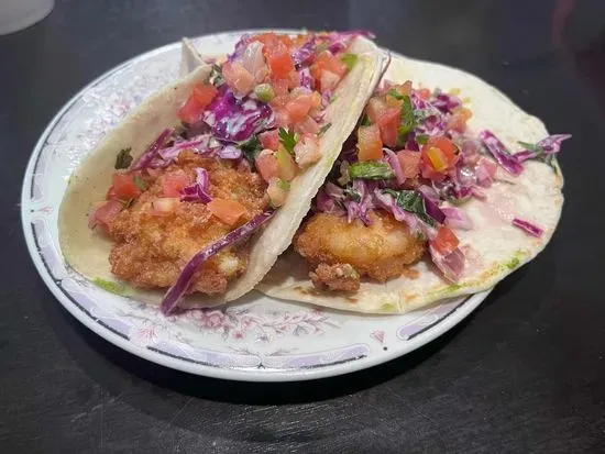 Tacos De Camaron (Shrimp) - Fried