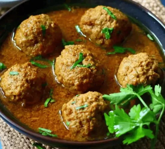 Beef Kofta Curry with Naan