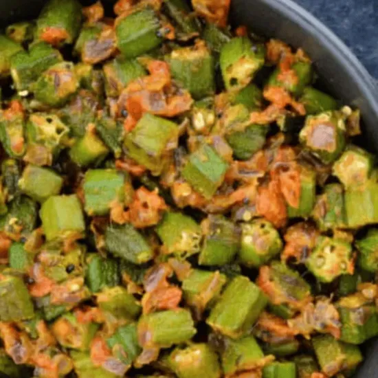 Bhindi masala W/naan