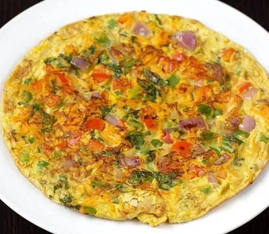 Egg omelette with rice