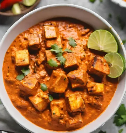 Paneer tikki masala W/naan or rice