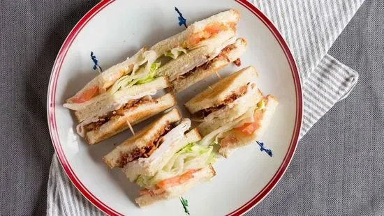 Triple Decker Turkey Club Sandwich