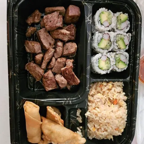 Hibachi steak W vegs bento bo x