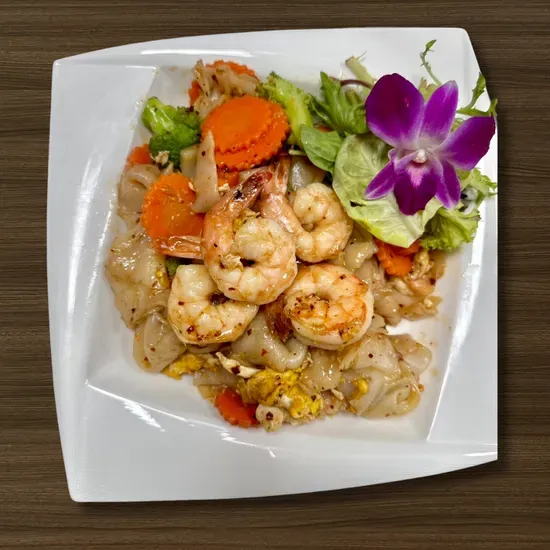 Pad See Eew Street Noodle Shrimp