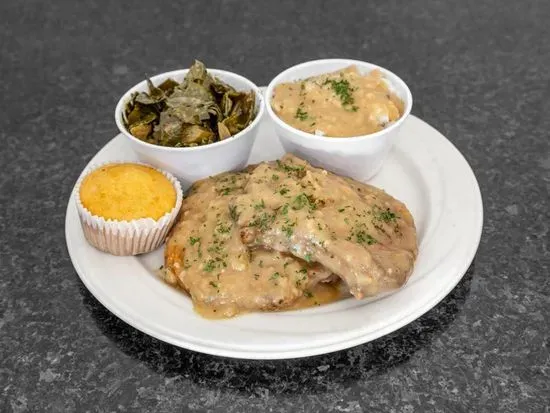 Bacon & Mushroom Smothered Pork Chops