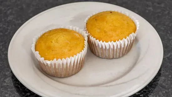 2 corn muffins