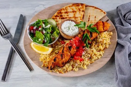 Kids Souvlaki Plate