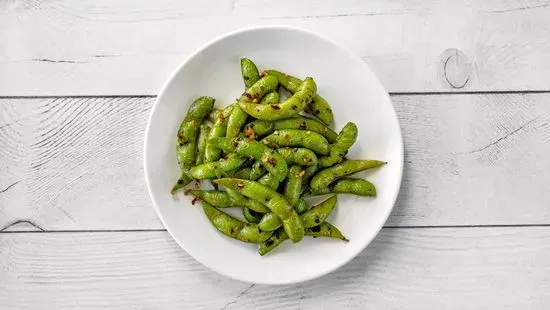 Spicy Garlic Edamame