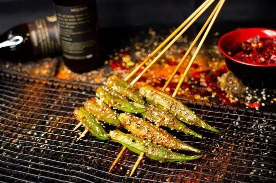Okra Skewers(2) 秋葵(2)