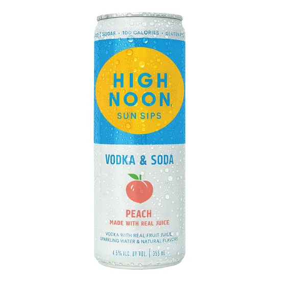 PEACH HIGHNOON, VODKA & SODA