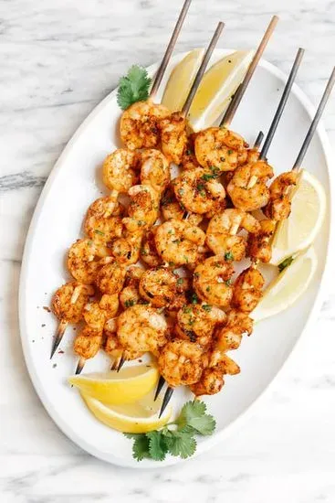 Cajun Grilled Chicken and Shrimp Skewers