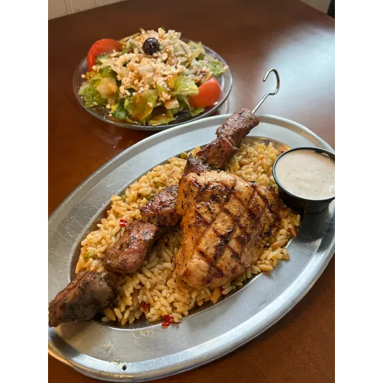 Chicken & Souvlaki Platter