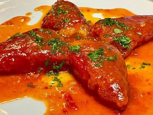 PIMIENTOS DEL PIQUILLO RELLENOS DE BACALAO