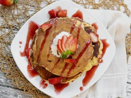 Strawberry Cheesecake Pancakes