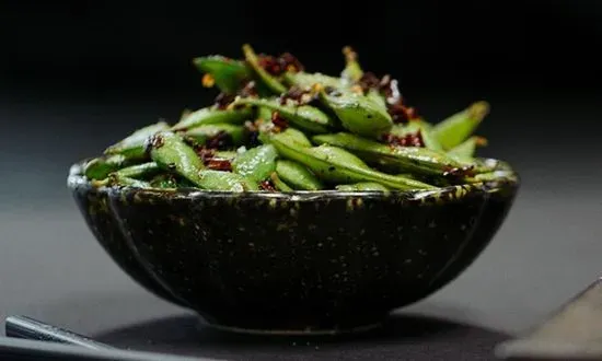 Charred Edamame