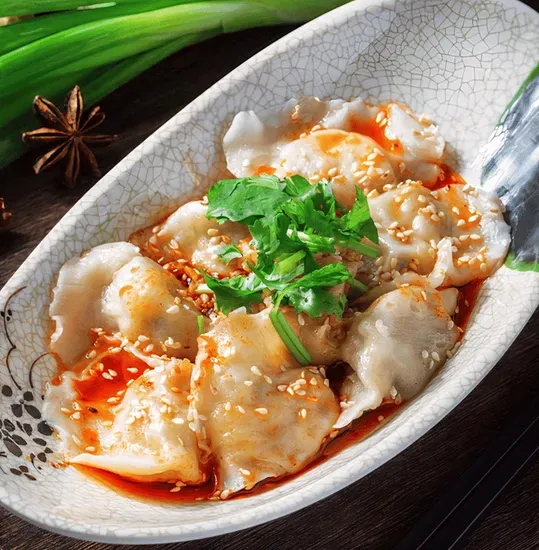 肉三鲜红油/Pork, Shrimp, Chive & Egg (8)