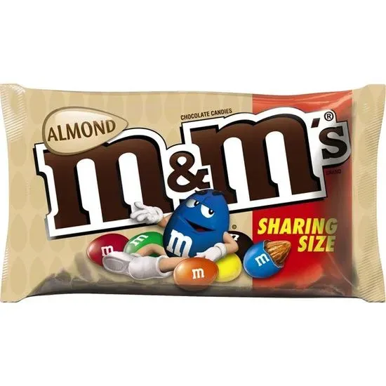M & M’s Almond share size