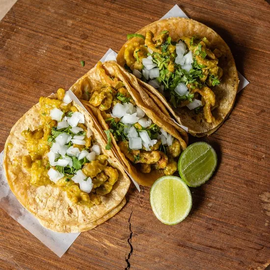 3 Tacos with Rice and Beans from the R&R Taqueria menu