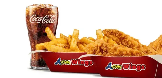 9) 4pc Fingers / F.F./ Drink