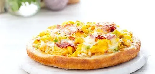 Denver Omelet Pizza W/ Cheese Sauce