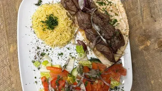 Steak Kabob Platter (2) Skewers