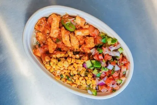Chilly Tofu Rice Bowl