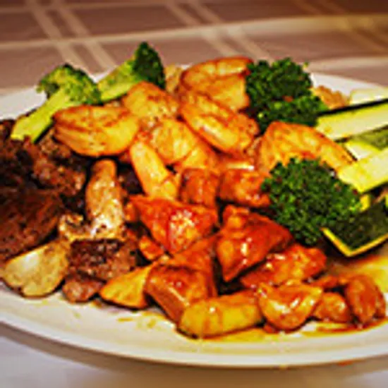 Teriyaki Chicken and Shrimp