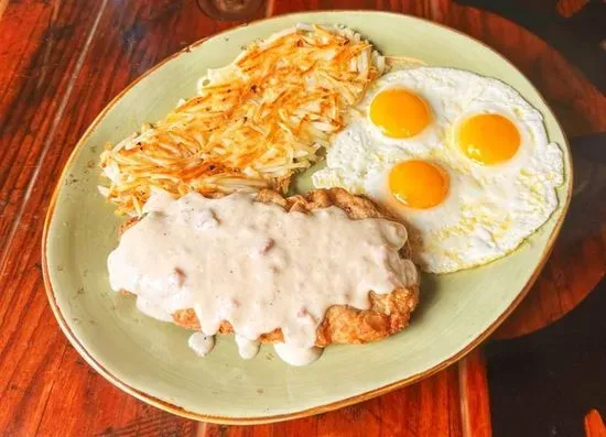 Chicken Fried Steak & Eggs