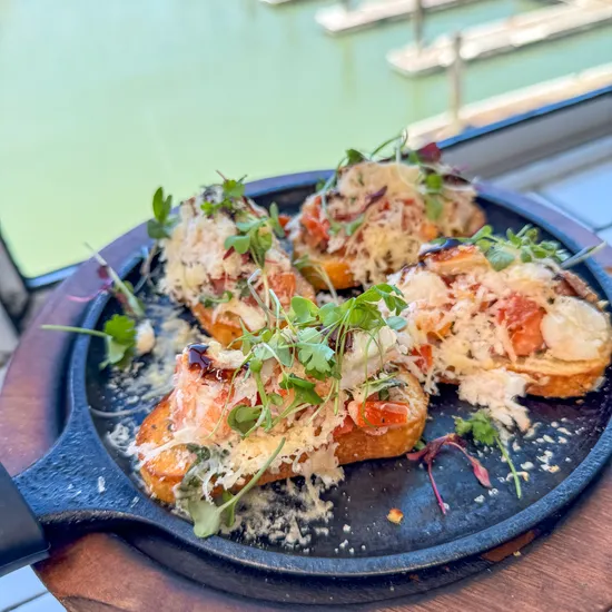 Baked Crab & Tomato Bruschetta