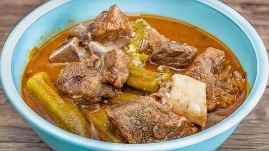 Okra with Beef (Callalou et Vienne Bef)