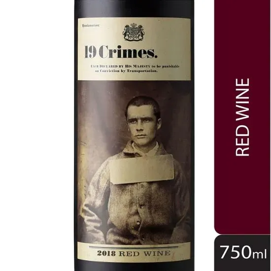 19 Crimes Red Blend 2021 Red Wine - Australia