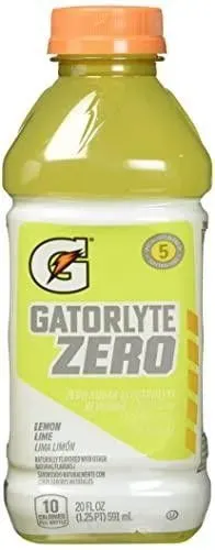 Gatorade Gatorlyte Zero, Lemon Lime, 20 Oz