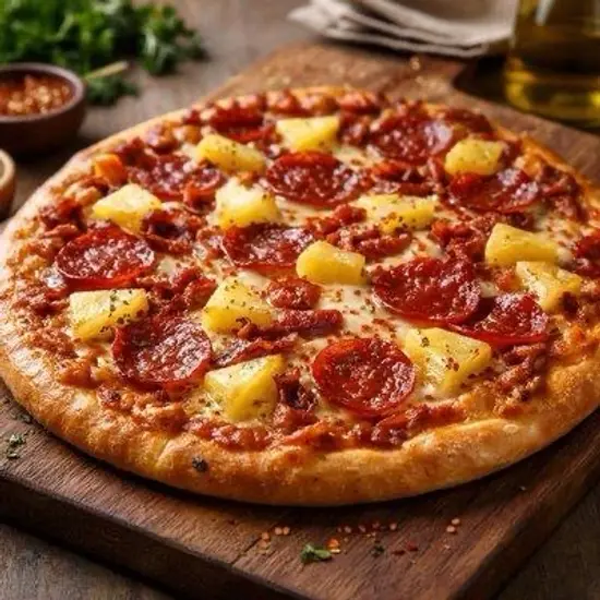 Pineapple & Pepperoni Pizza