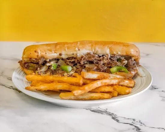 Philly Cheesesteak Beef Sandwich