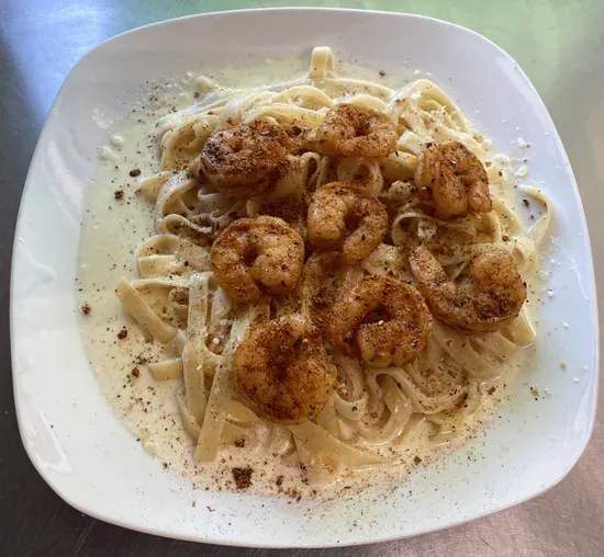 Blackened Pasta with Shrimp