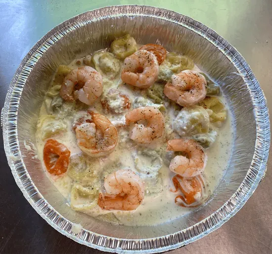 Cheese Tortellini with Shrimp